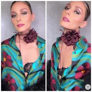 Zara Corded collar flower